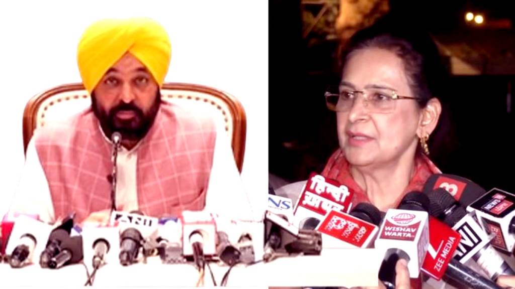 Navjot Kaur Sidhu seeks security from CM Mann questions silence CM says should have thought before speaking